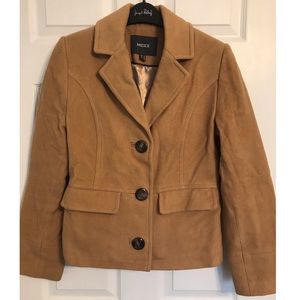 Camel colour pea coat